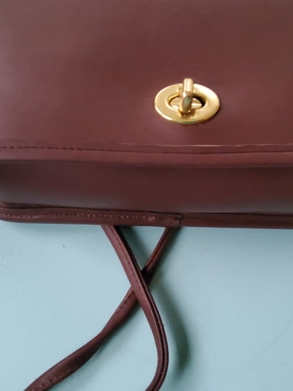 Never Used Still in Original Box Vintage Coach Casino Bag In Mahogony 9924 - Picture 11 of 13